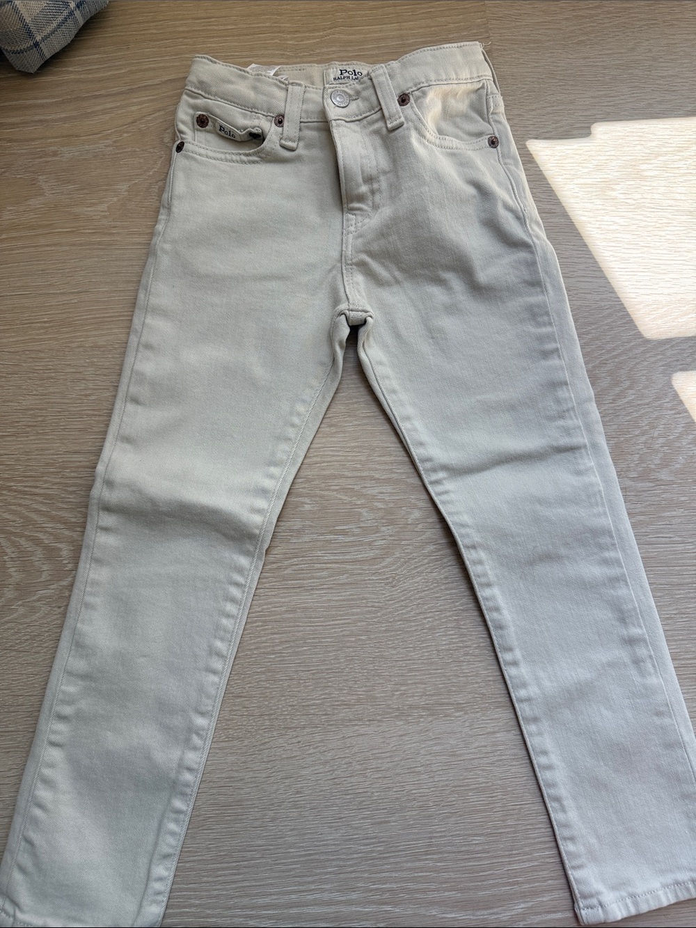 Polo by Ralph Lauren boys 5t  Sullivan Cream Jeans